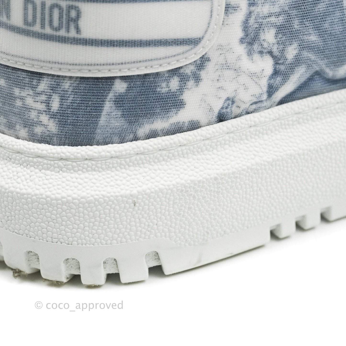 Christian Dior Dior Addict Sneaker Blue Toile de Jouy Technical Fabric