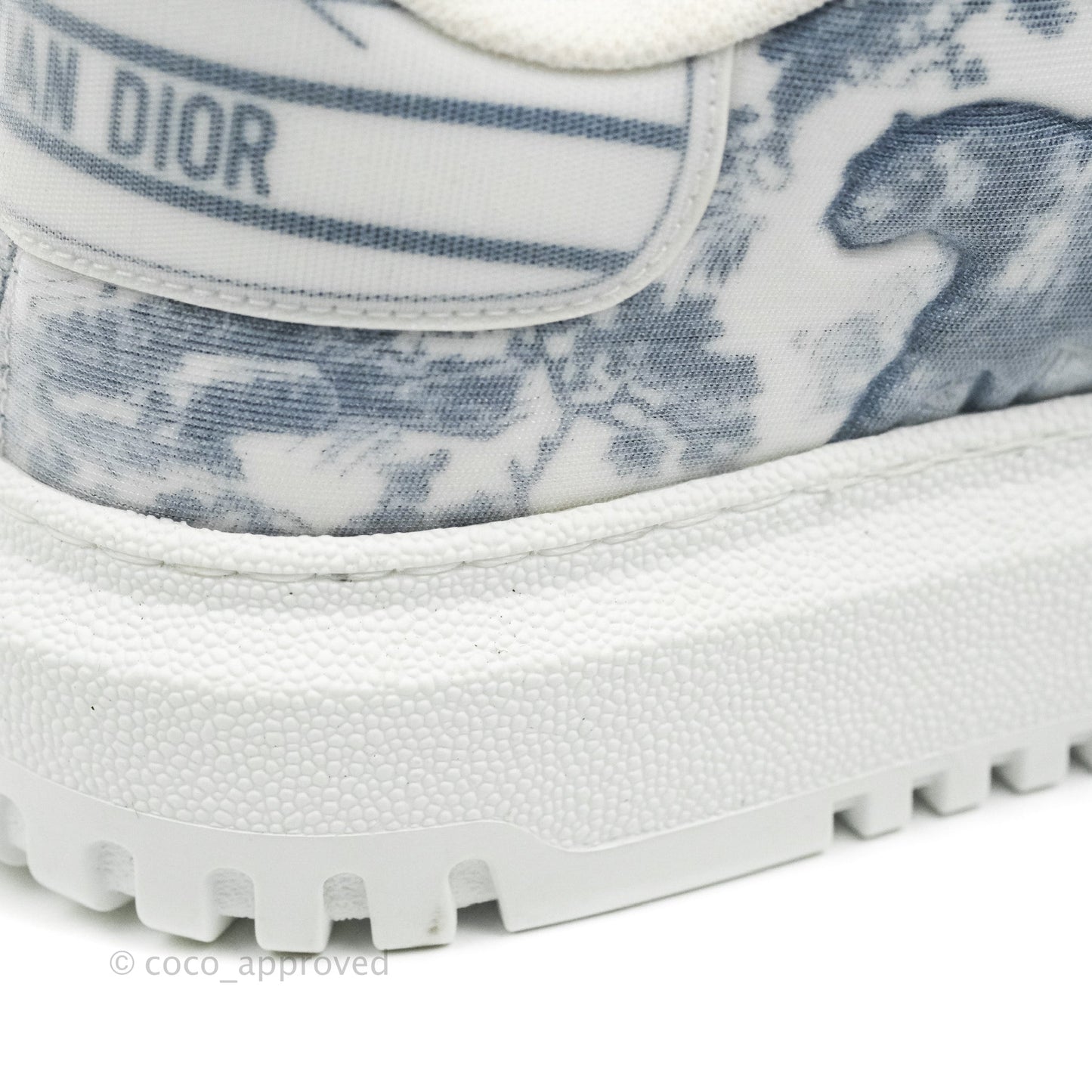 Christian Dior Dior Addict Sneaker Blue Toile de Jouy Technical Fabric
