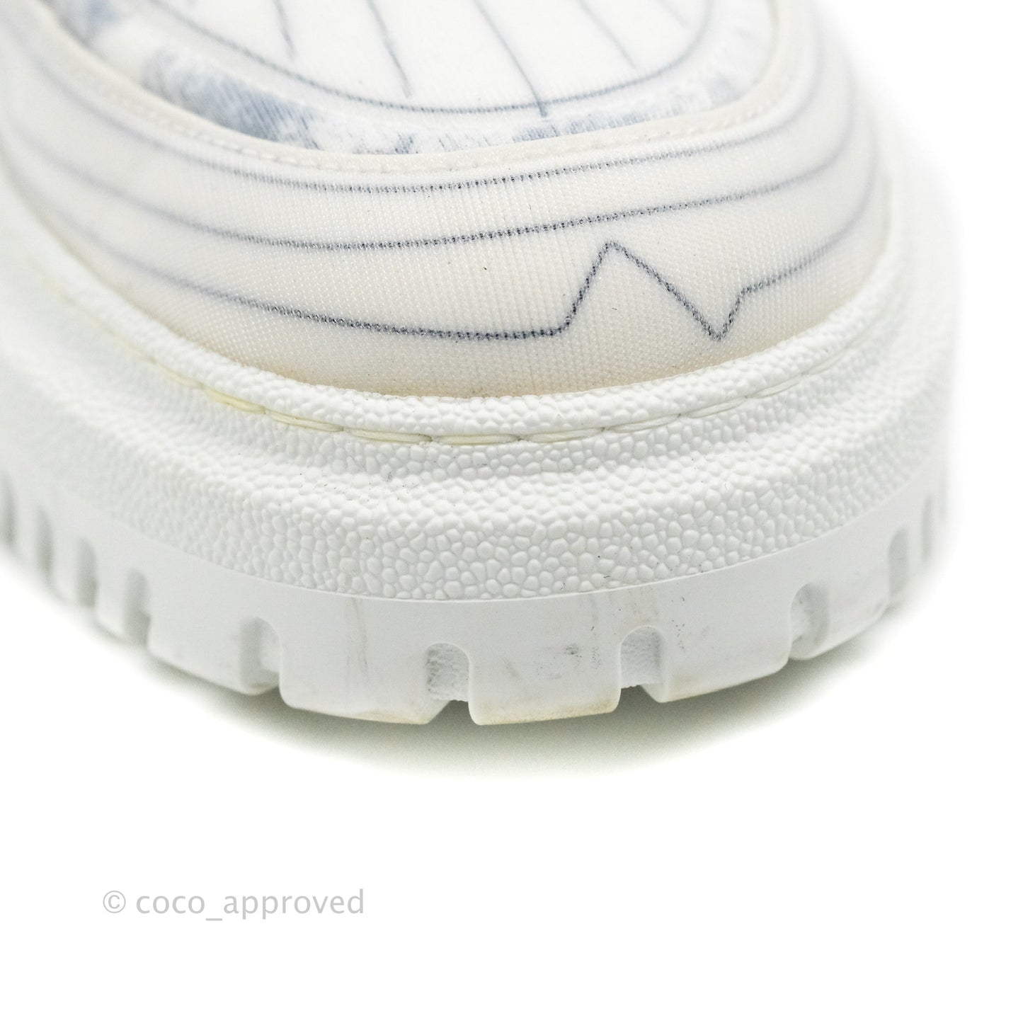 Christian Dior Dior Addict Sneaker Blue Toile de Jouy Technical Fabric