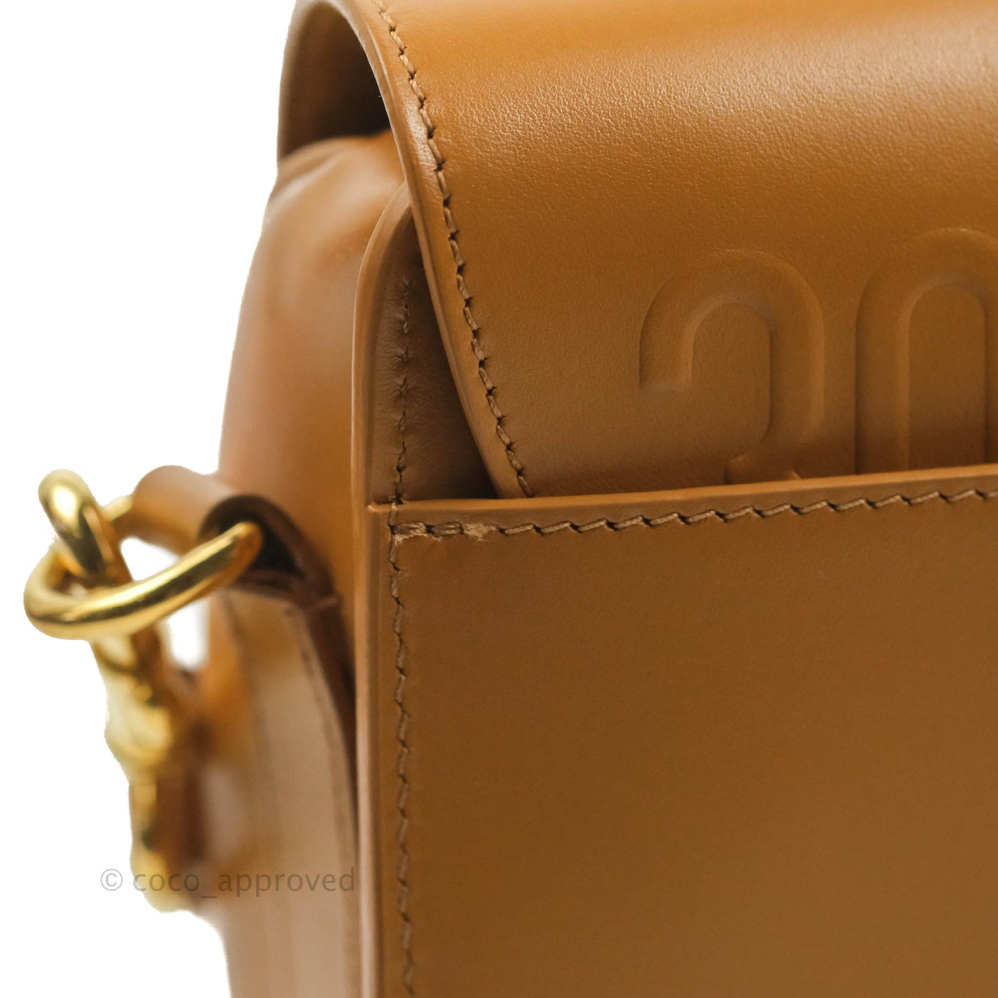 Dior Medium Bobby Bag Camel Calfskin Gold Hardware