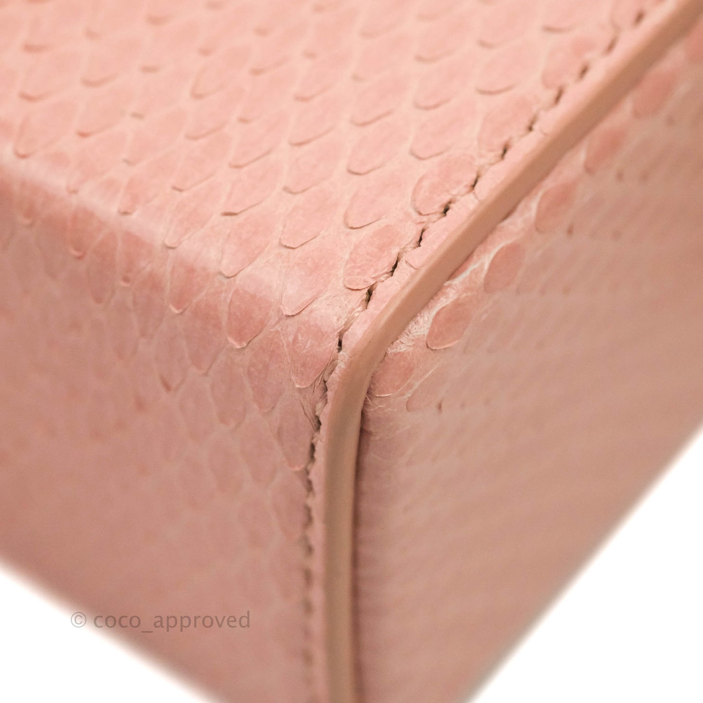 Christian Dior 30 Montaigne Box Bag Python Rose Des Vents