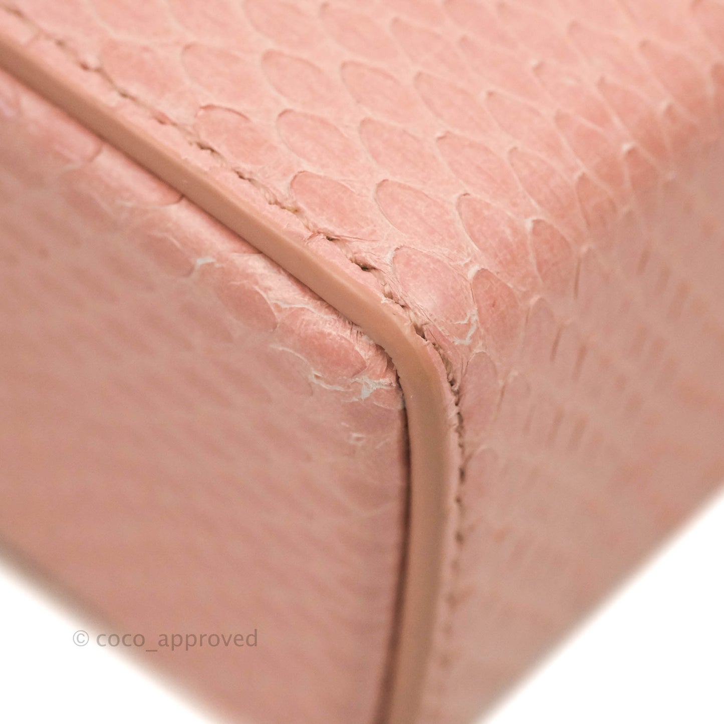 Christian Dior 30 Montaigne Box Bag Python Rose Des Vents
