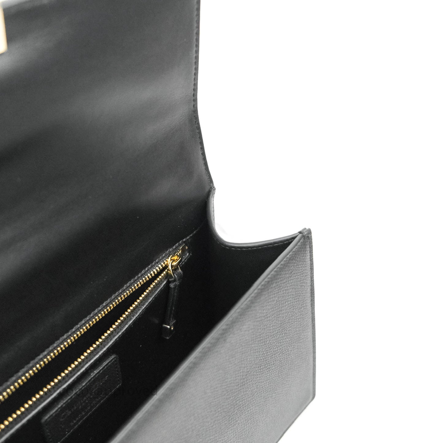 Christian Dior 30 Montaigne with Chain Black Grained Calfskin