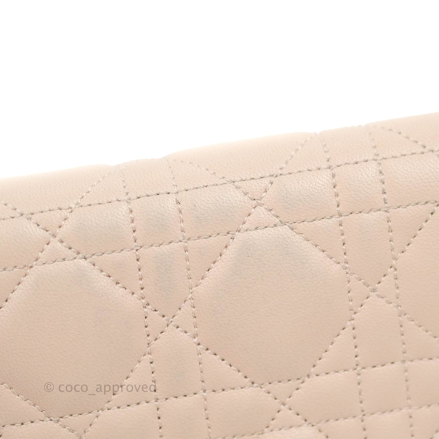 Christian Dior Miss Dior WOC Cannage Pink Lambskin Gold Hardware