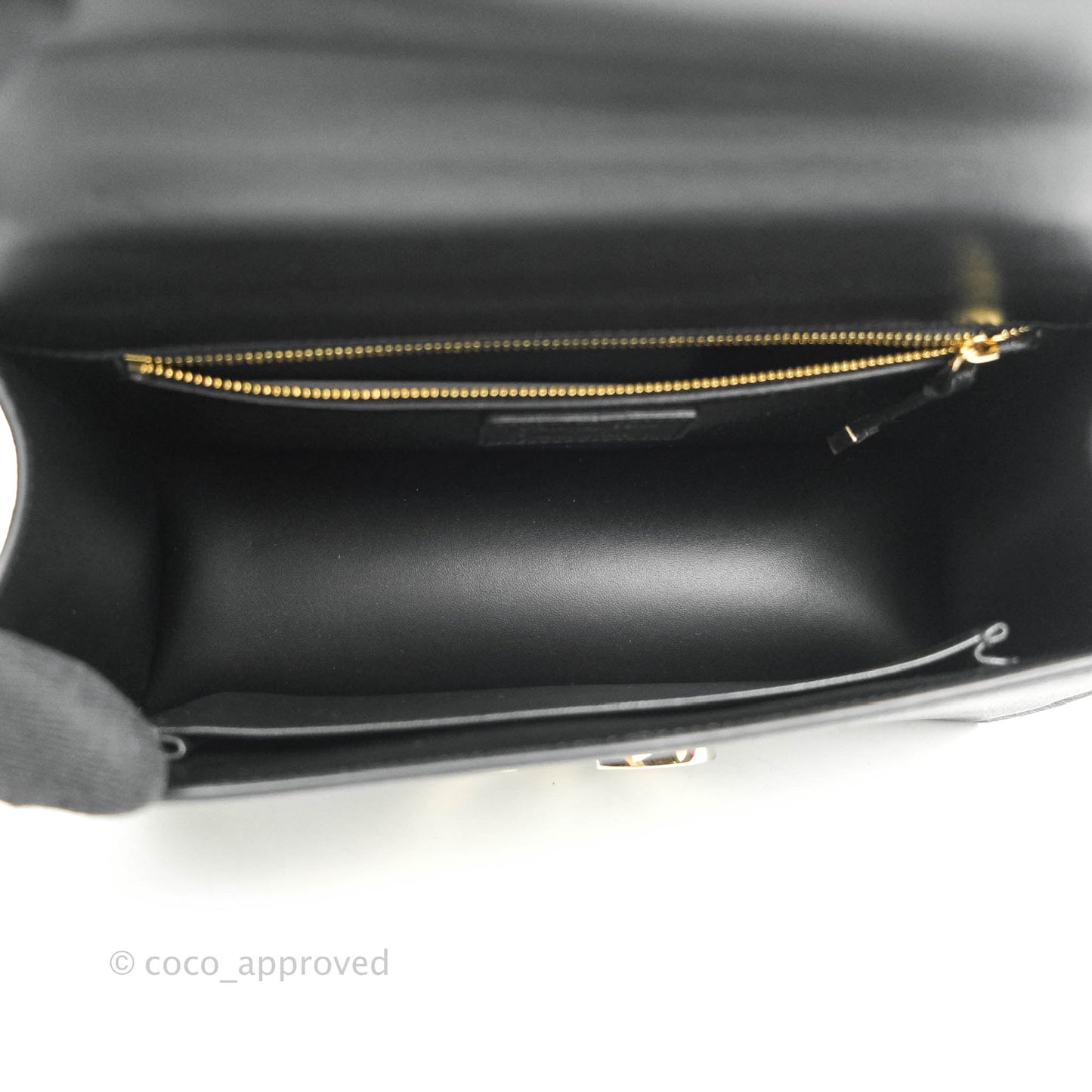 Christian Dior 30 Montaigne with Chain Black Grained Calfskin