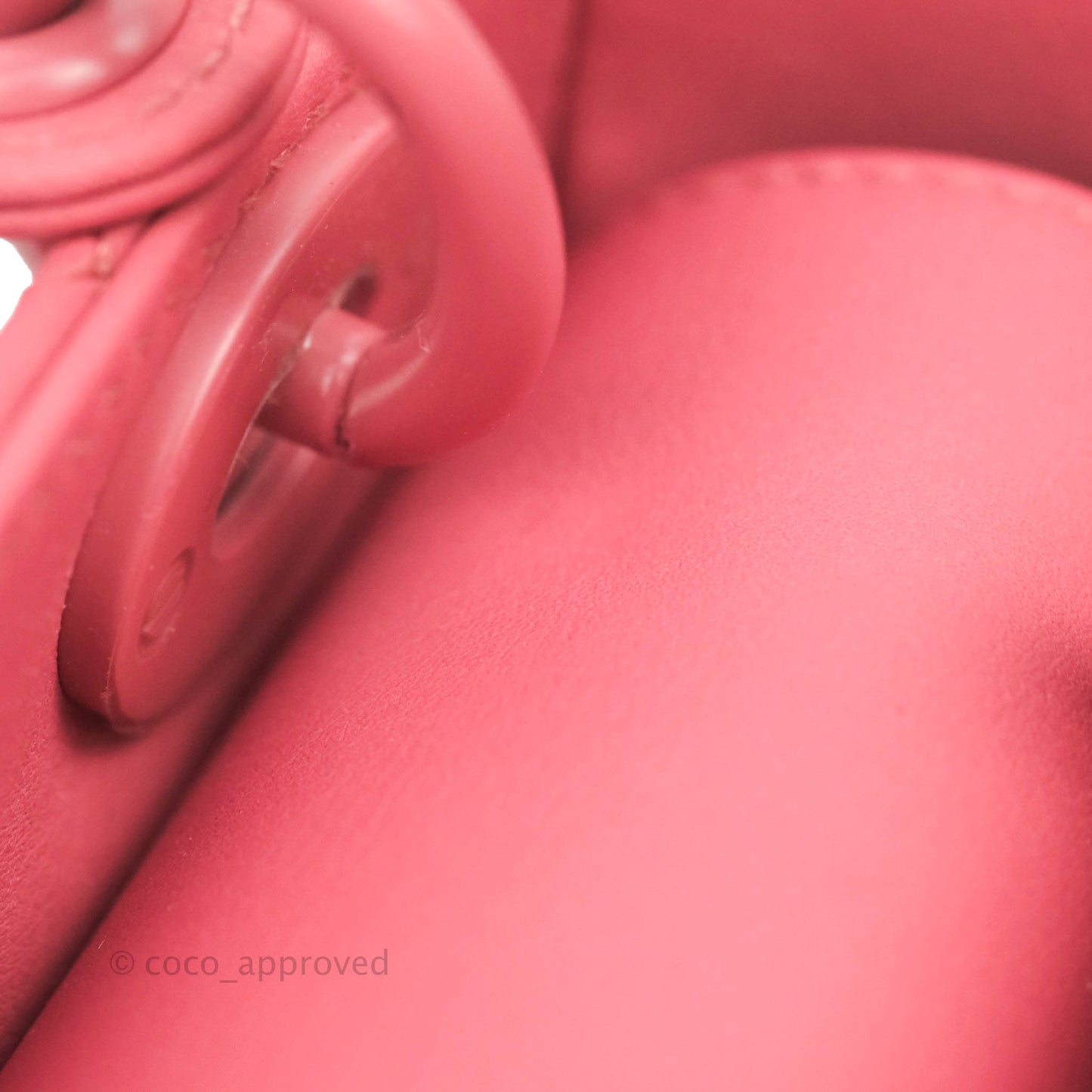 Christian Dior Mini Cannage Lady Dior Dark Pink Matte Pink Hardware