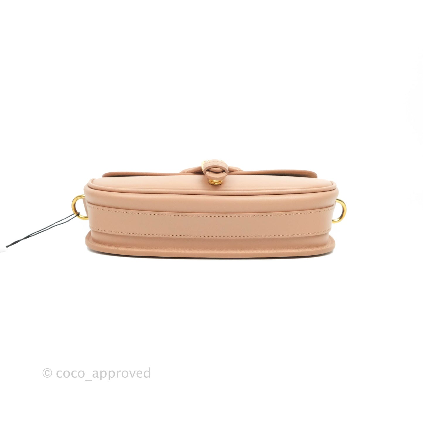 Christian Dior East West Bobby Bag Box Calfskin Beige Gold Hardware