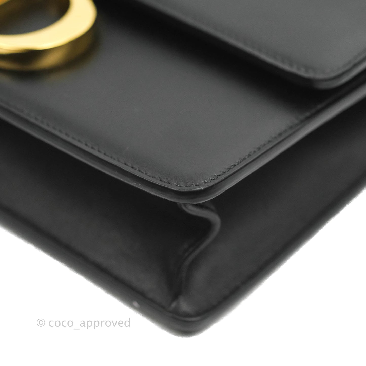 Dior 30 Montaigne Bag Black Calfskin Gold Hardware