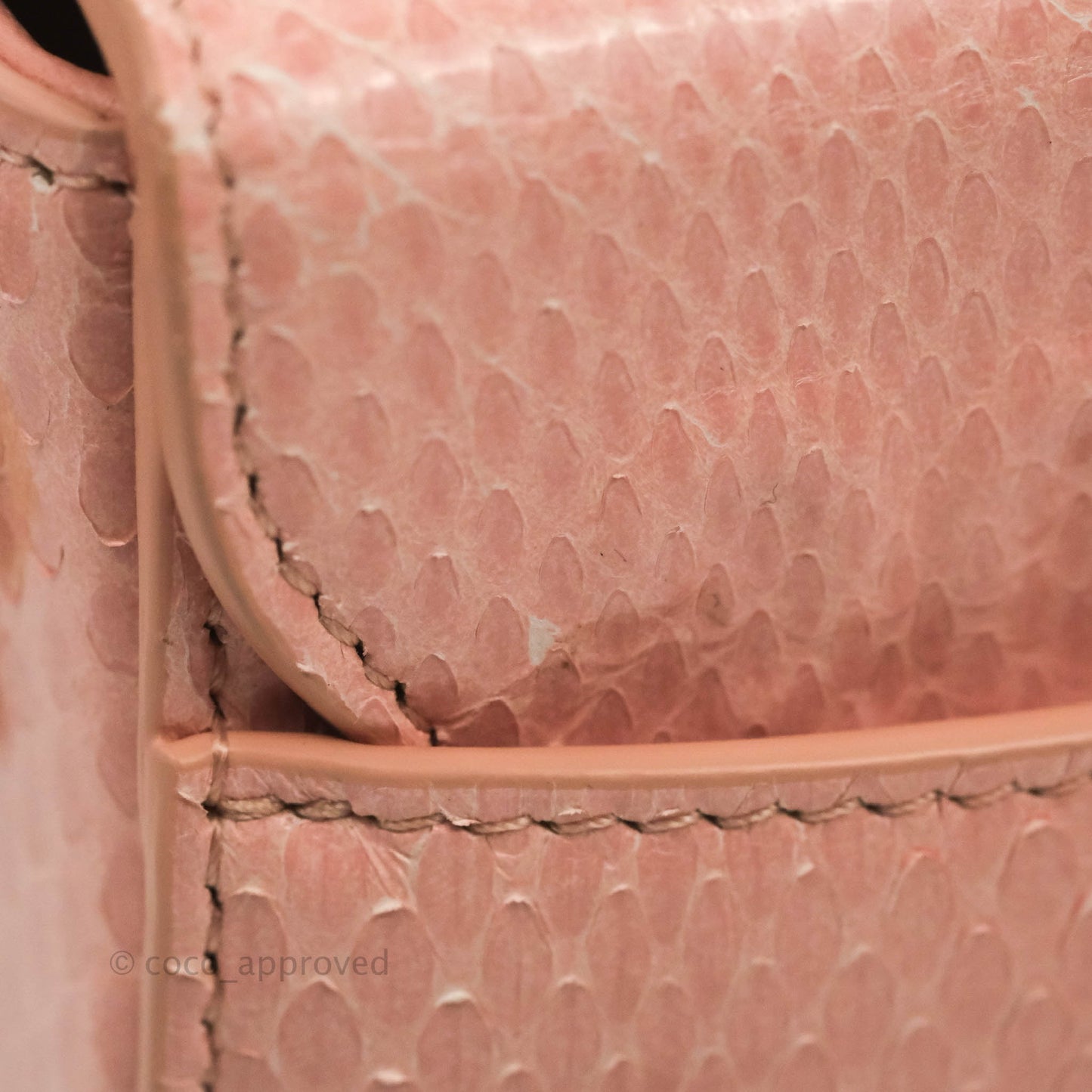 Christian Dior 30 Montaigne Box Bag Python Rose Des Vents