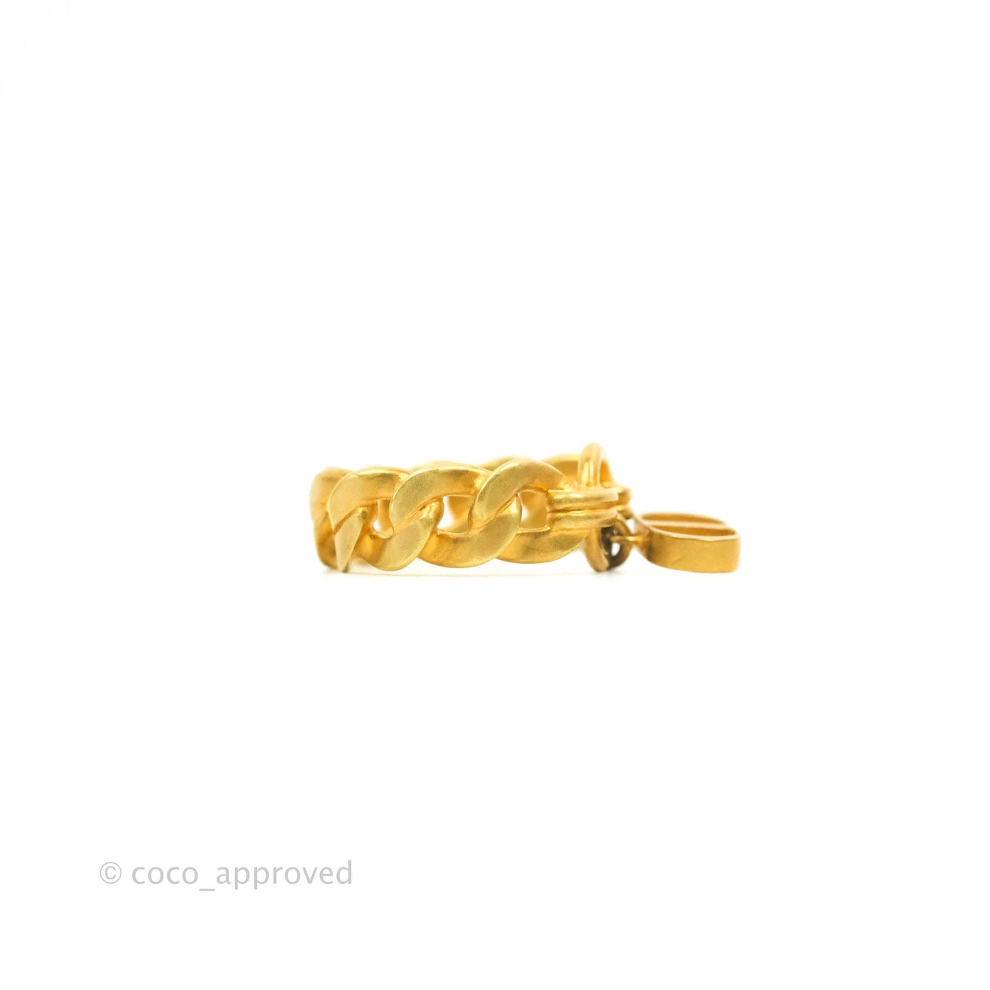 Christian Dior Chain Drop CD Logo Ring Size M