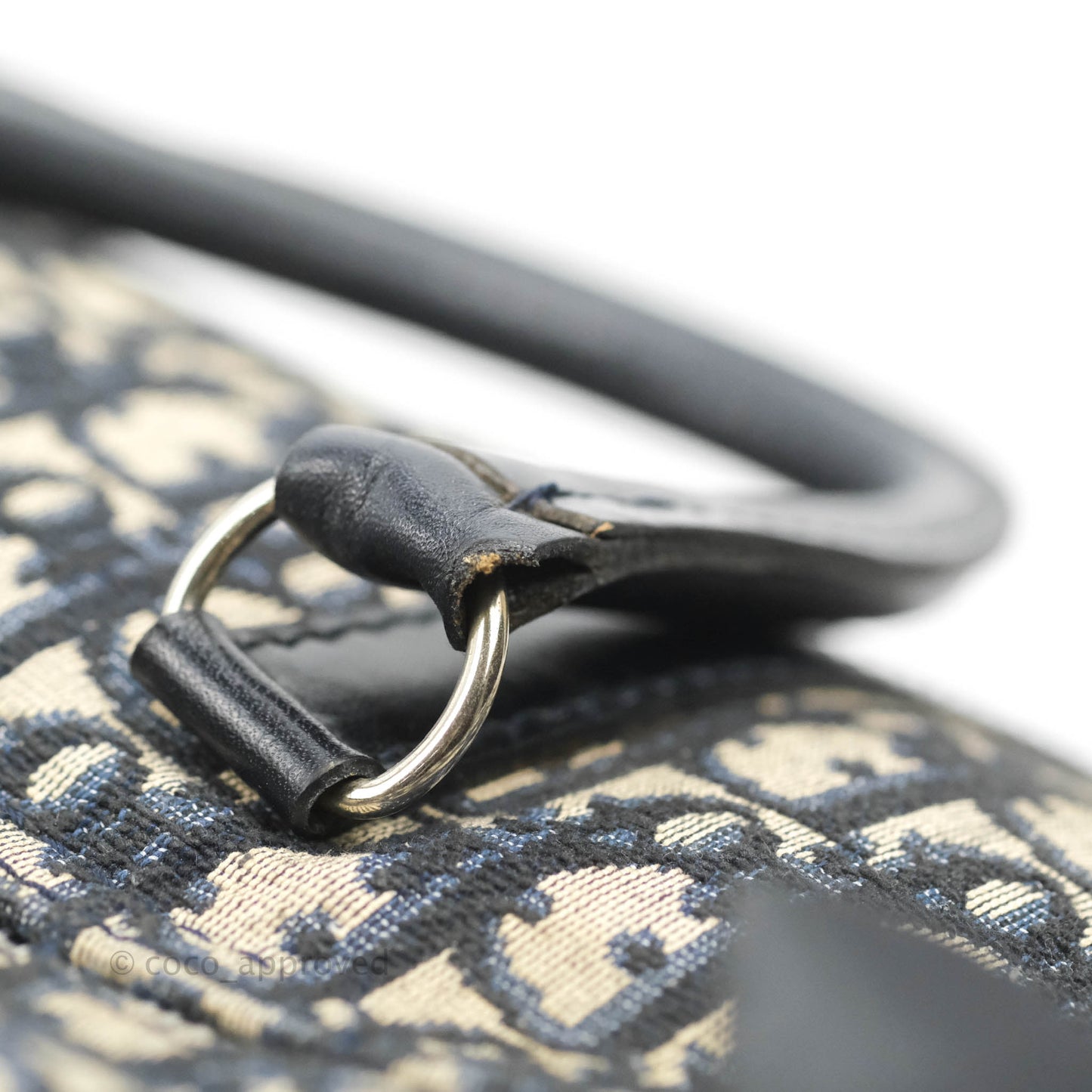 Christian Dior Vintage Trotter 30 Boston Bag Navy