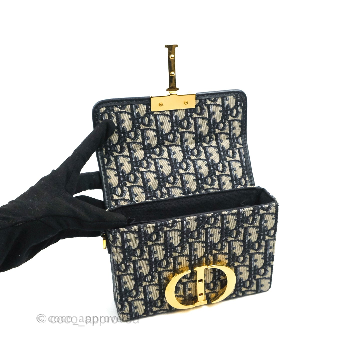 Christian Dior 30 Montaigne Oblique Jacquard Box Bag
