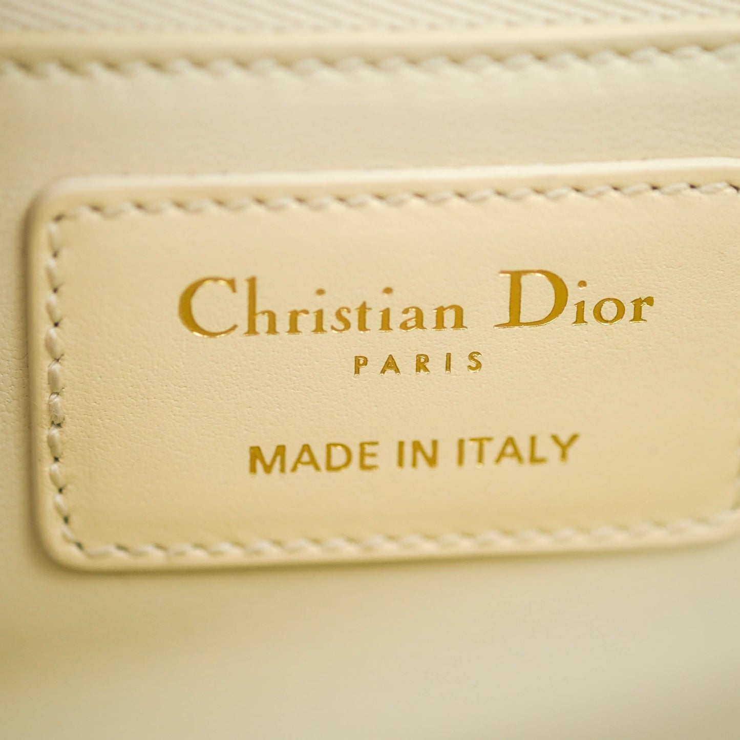 Dior Montaigne 30 Ivory Box Calfskin Gold Hardware