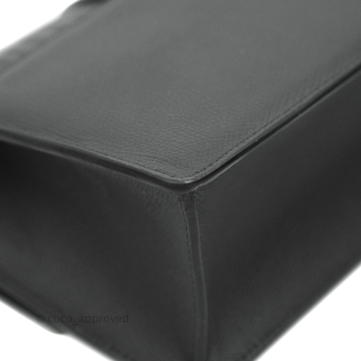 Christian Dior 30 Montaigne with Chain Black Grained Calfskin