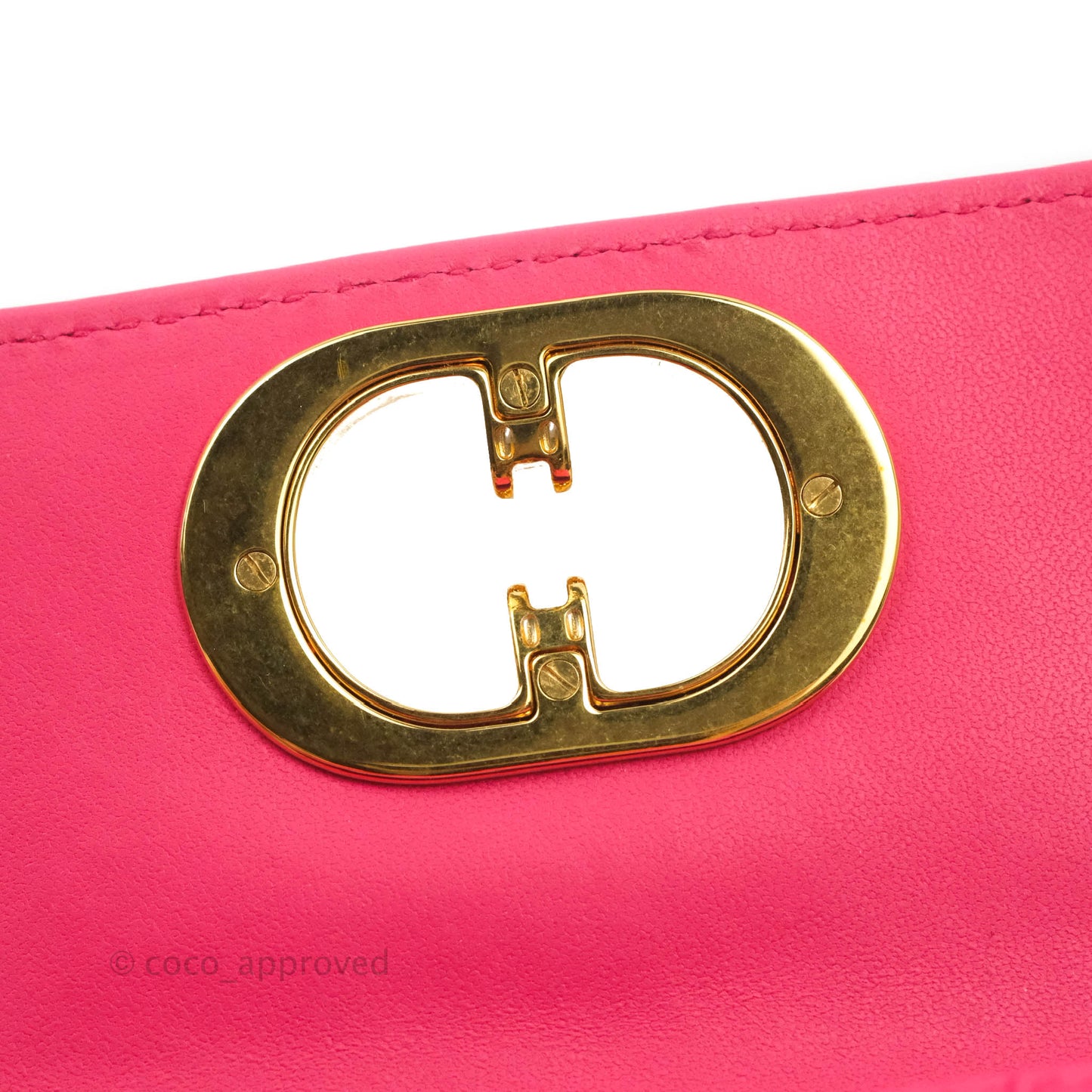 Christian Dior Micro Caro Bag Pink Gold Hardware