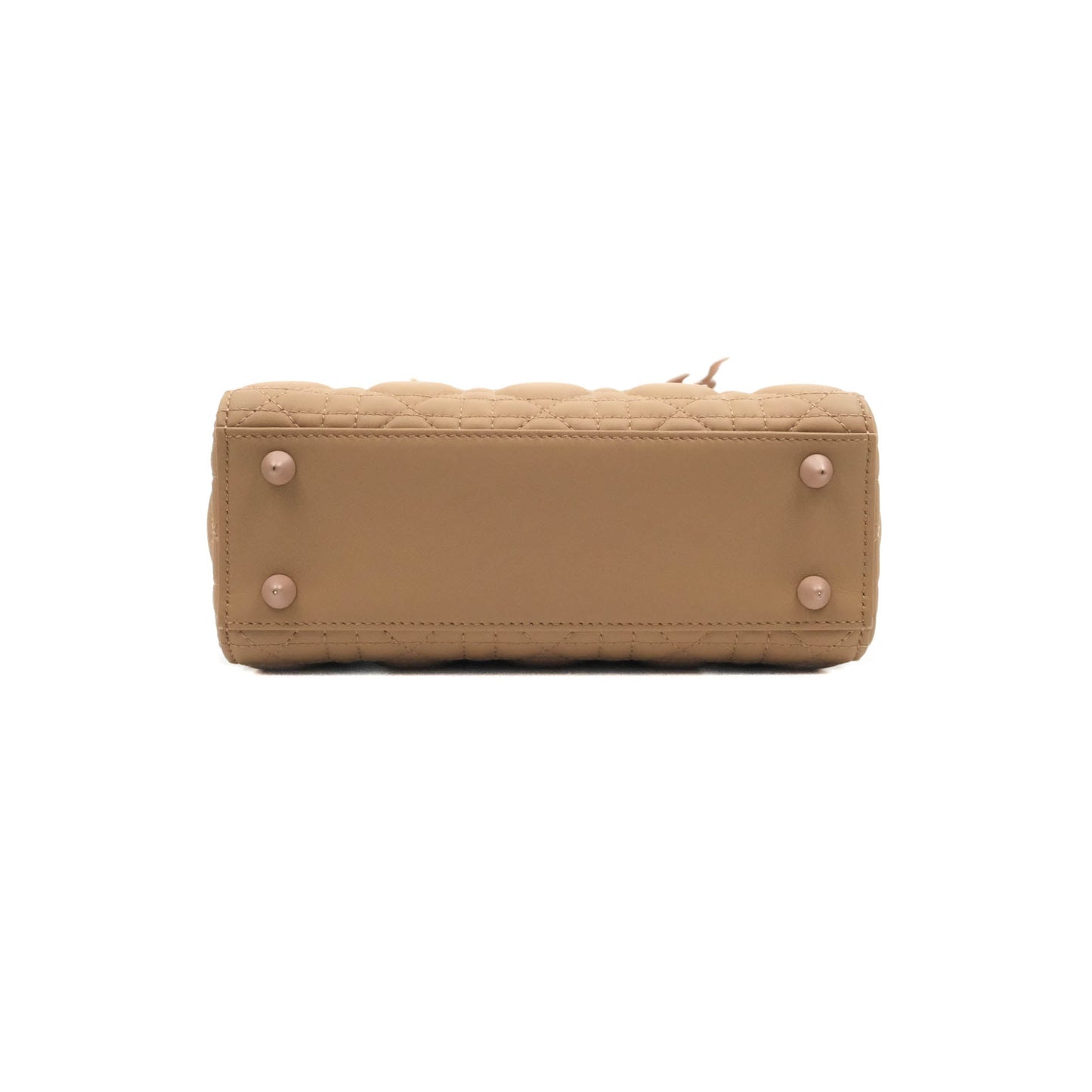 Christian Dior Lambskin My ABCDior Lady Dior Matte Dark Beige Matte Hardware