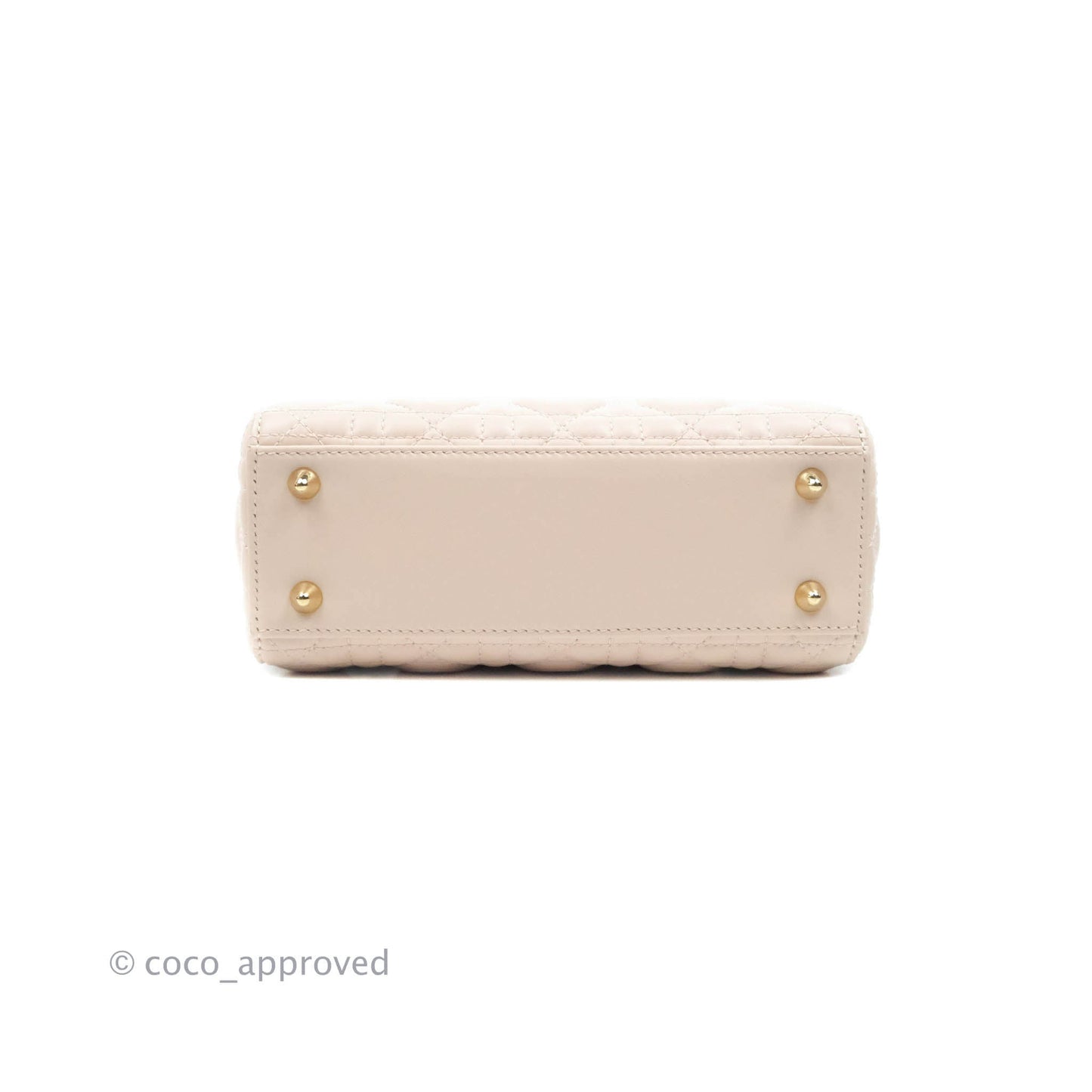 Christian Dior Lambskin My ABCDior Lady Dior Pale Pink Gold Hardware
