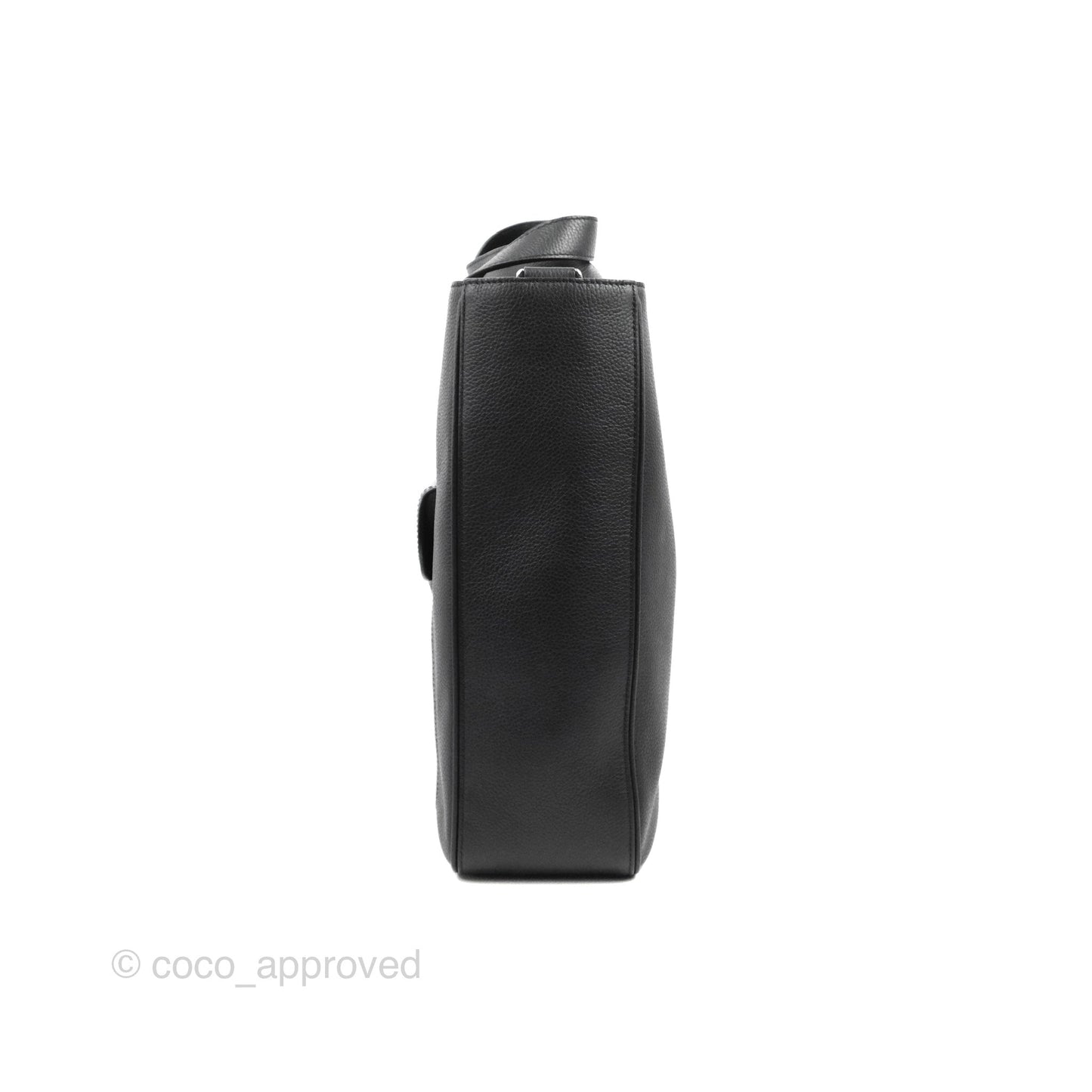 Dior Men's Saddle Tote Bag with Shoulder Strap Black Grained Leather