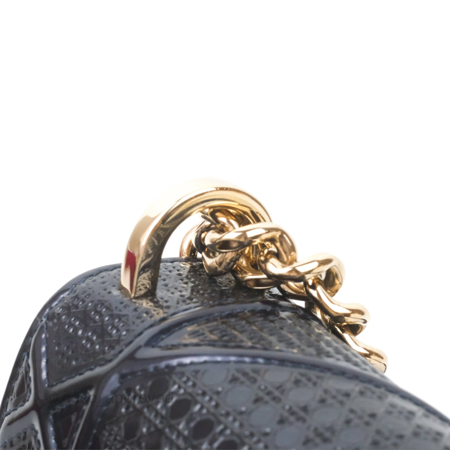 Christian Dior Small Diorama Flap Bag Dark Metallic Calfskin Gold Hardware