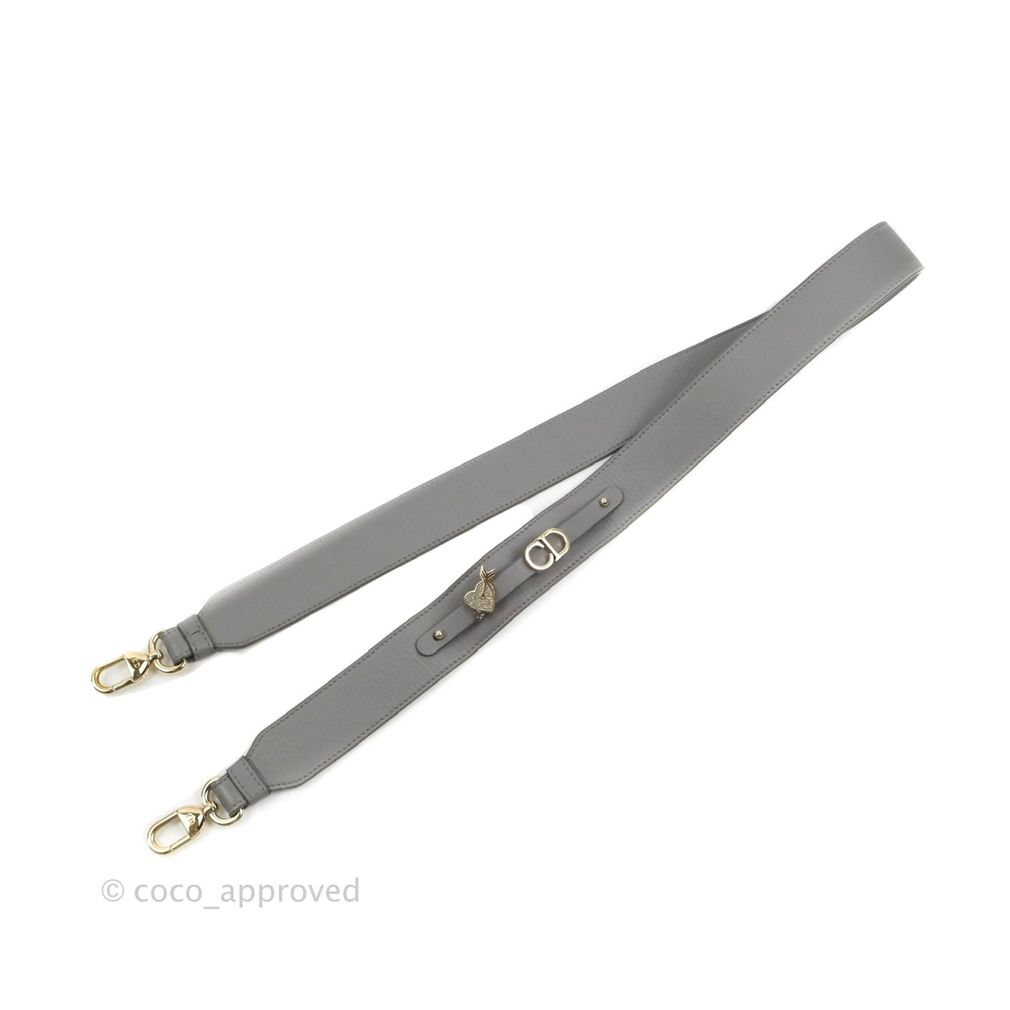 Christian Dior Lambskin My ABCDior Lady Dior Grey Gold Hardware