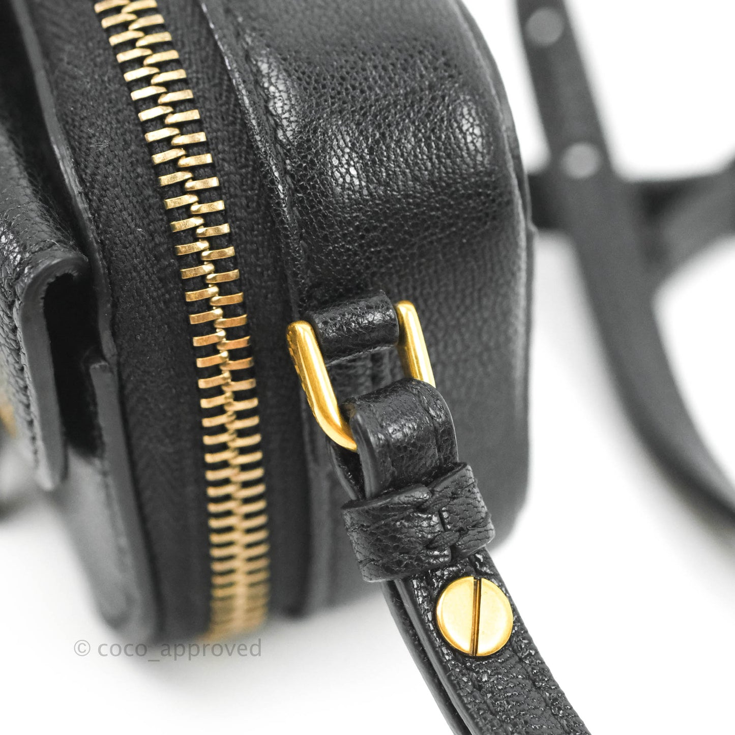 Dior Mini Saddle Shoulder Strap Pouch Black Goatskin