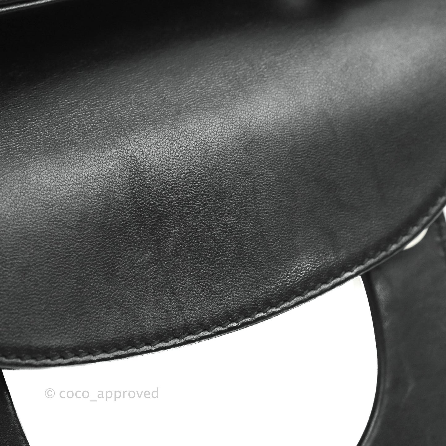 Christian Dior Cannage Mini Lady Dior Black Silver Hardware
