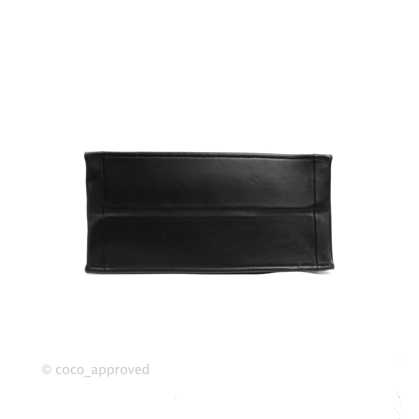 Christian Dior Medium Embossed Book Tote Black Calfskin