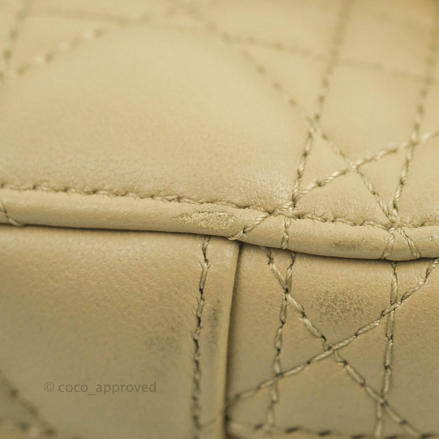 Christian Dior Small Diortravel Vanity Case Beige Lambskin Cannage