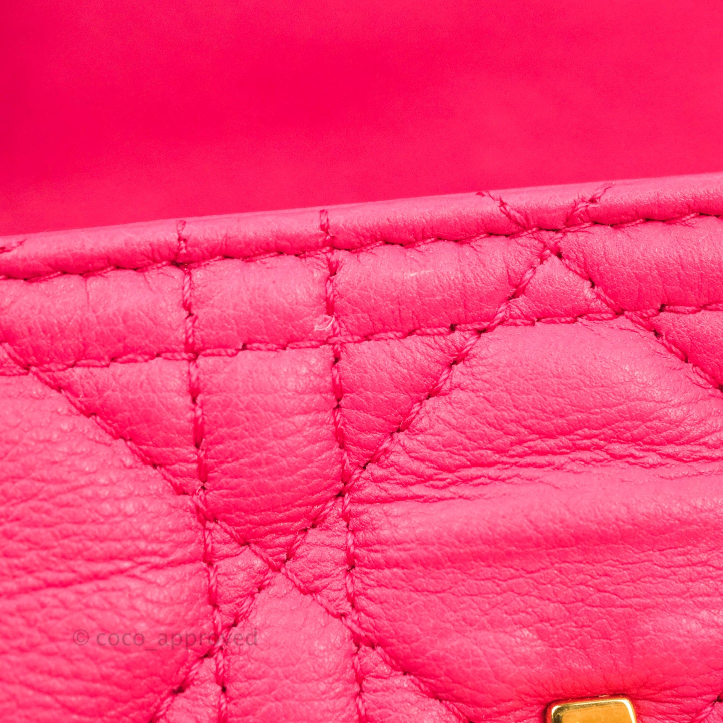 Christian Dior Micro Caro Bag Pink Gold Hardware