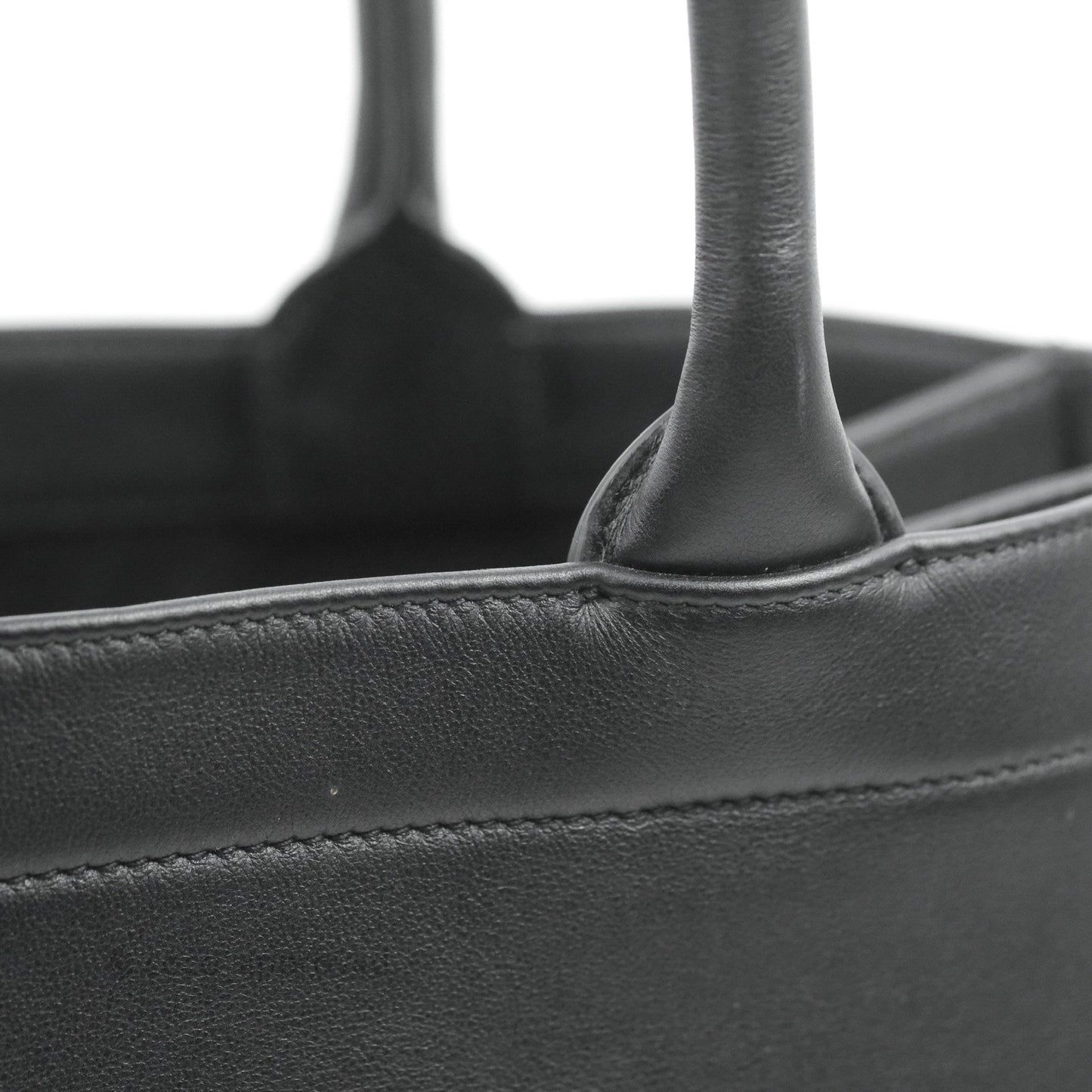 Christian Dior Medium Embossed Book Tote Black Calfskin
