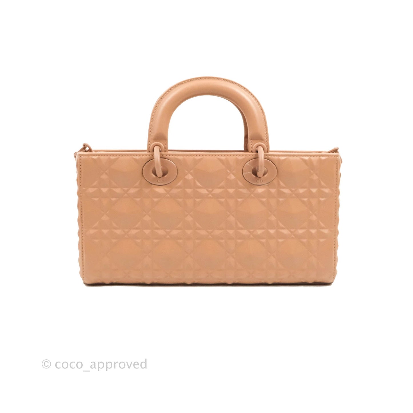 Dior Lady D-Joy Bag Rose Des Vents Cannage Calfskin with Diamond Motif