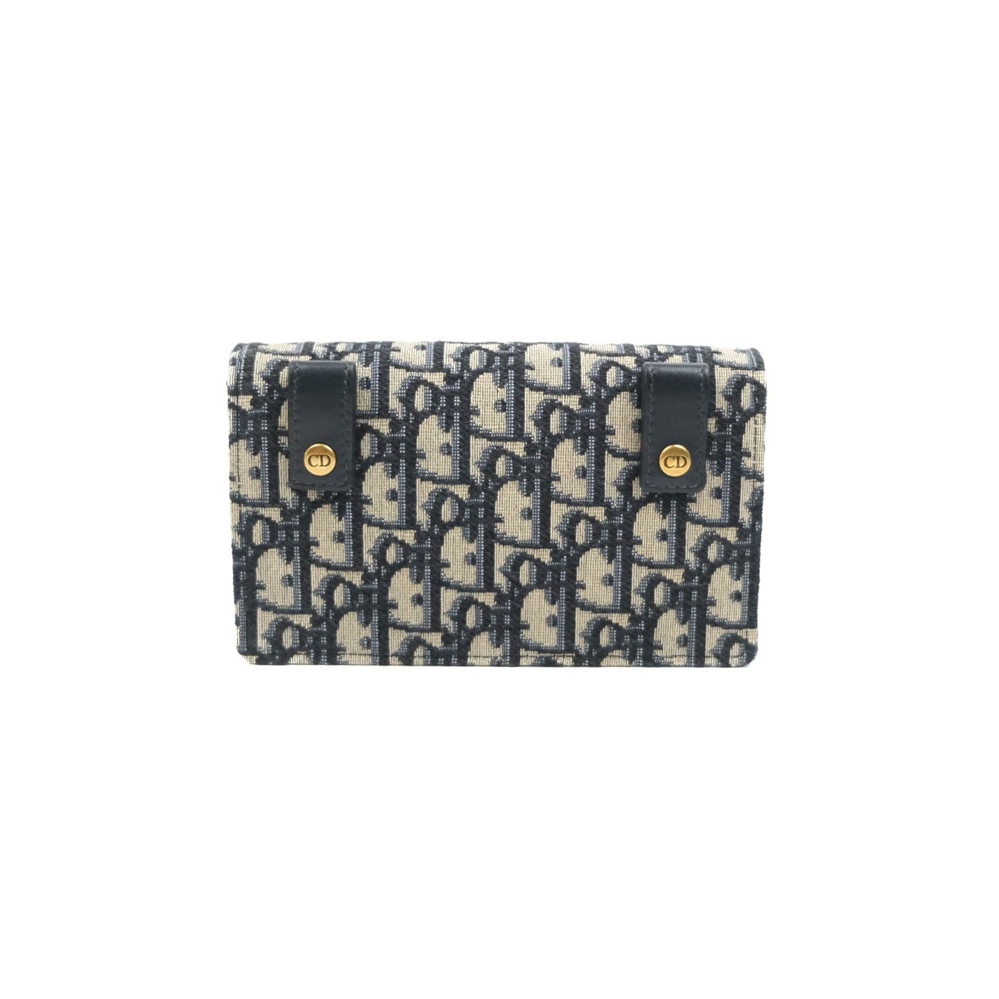 Christian Dior Blue Dior Oblique Jacquard Saddle Belt Pouch