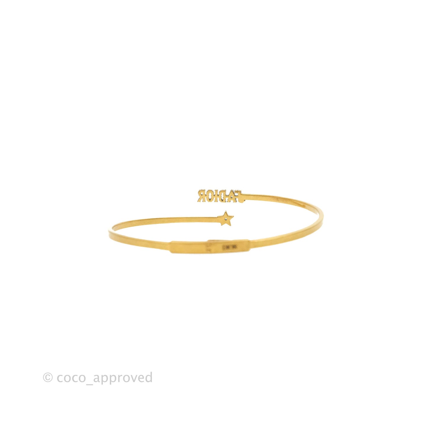 Christian Dior J'adior Star Antique Gold Finish Choker