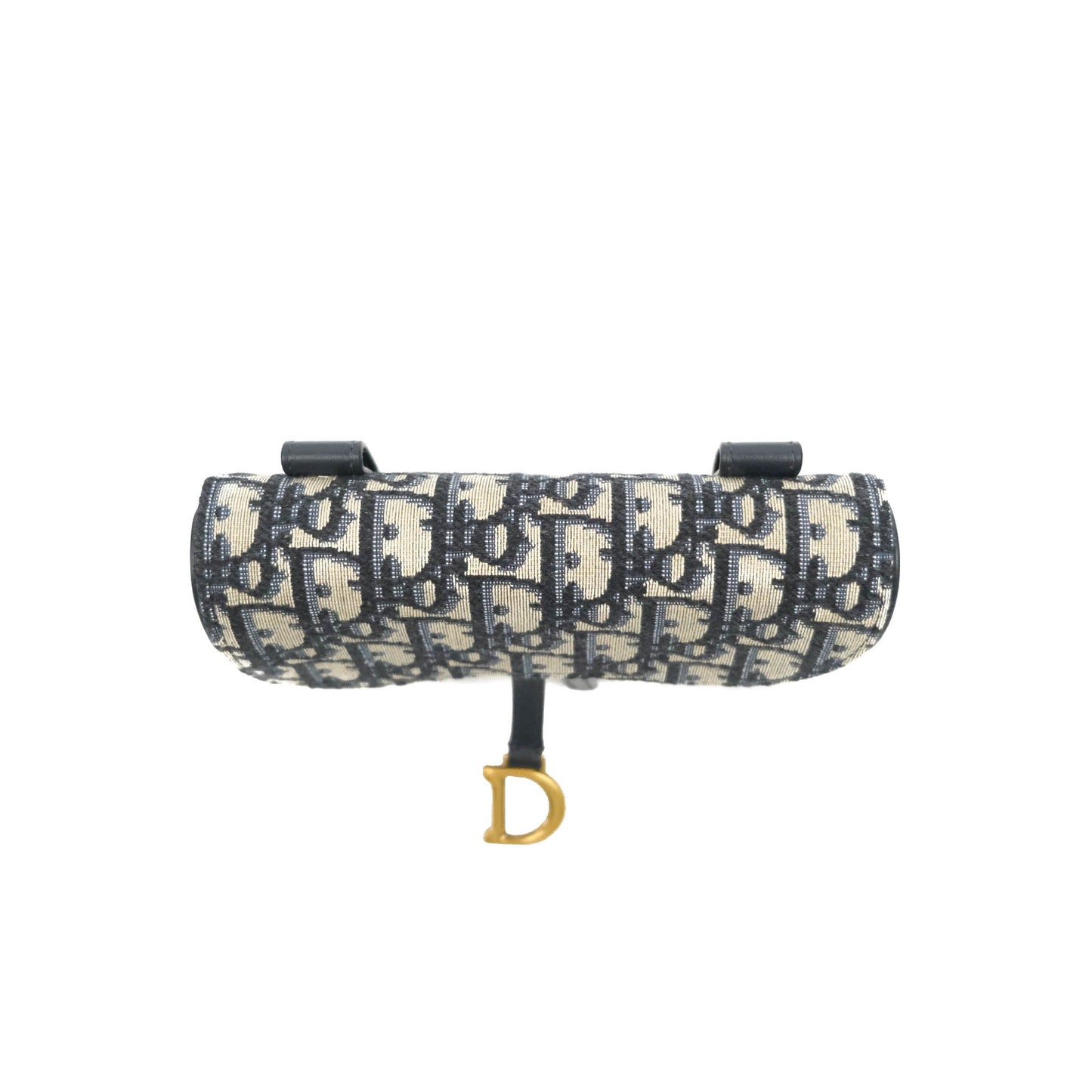 Christian Dior Blue Dior Oblique Jacquard Saddle Belt Pouch