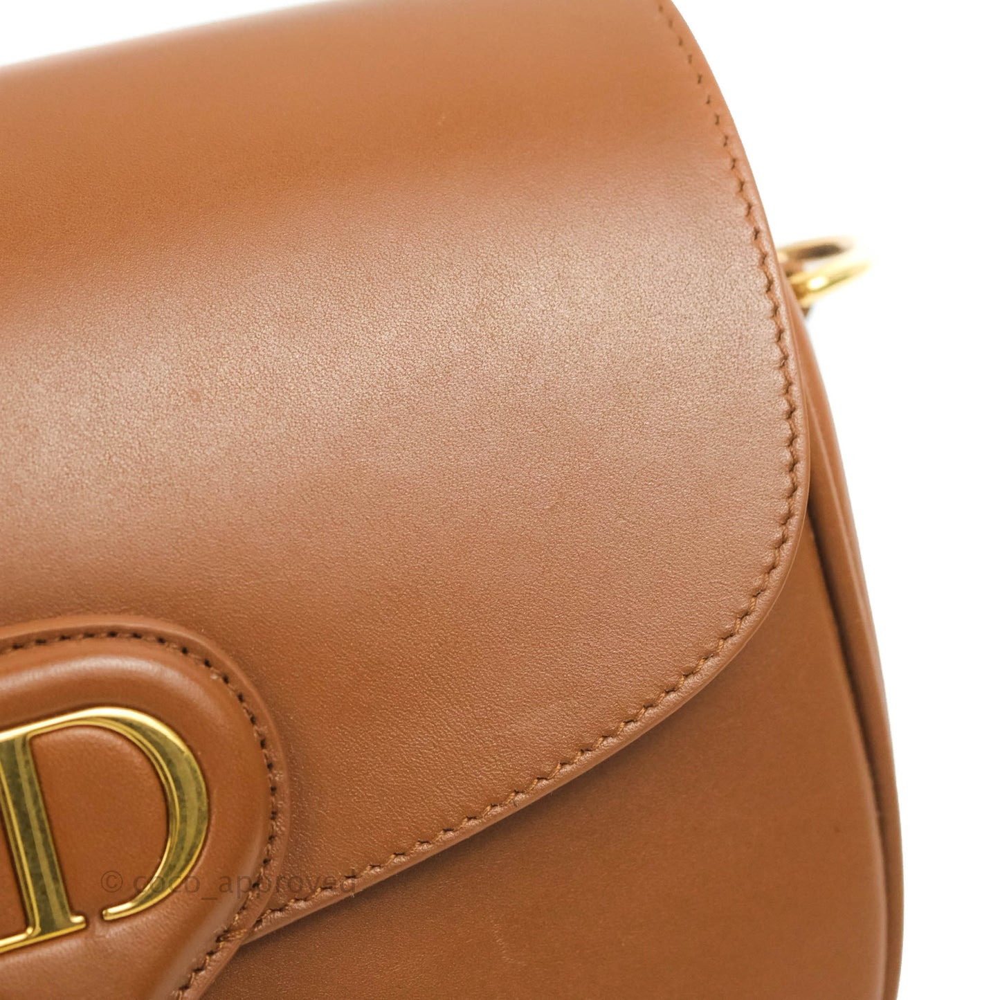 Dior Medium Bobby Bag Brown Calfskin Gold Hardware