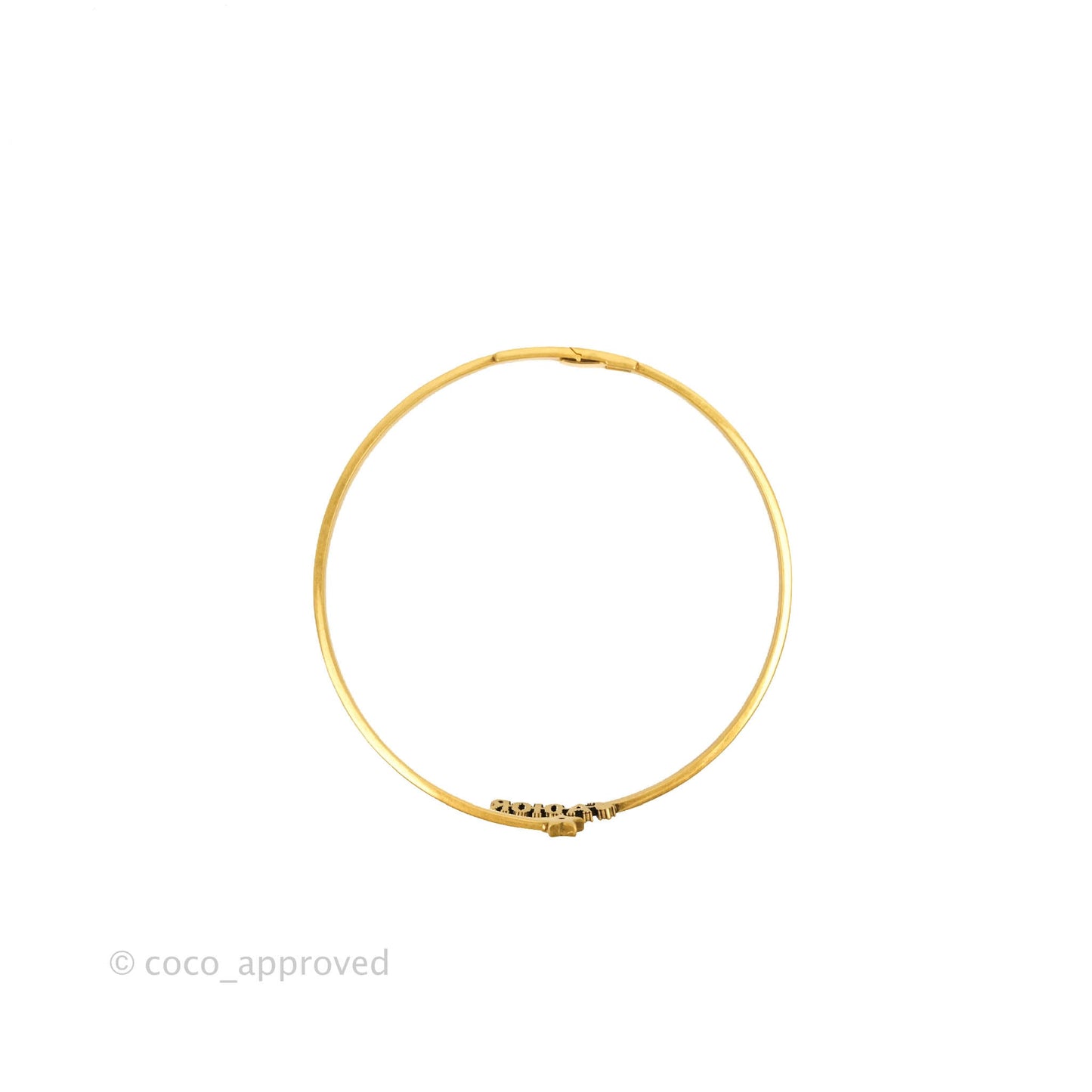 Christian Dior J'adior Star Antique Gold Finish Choker