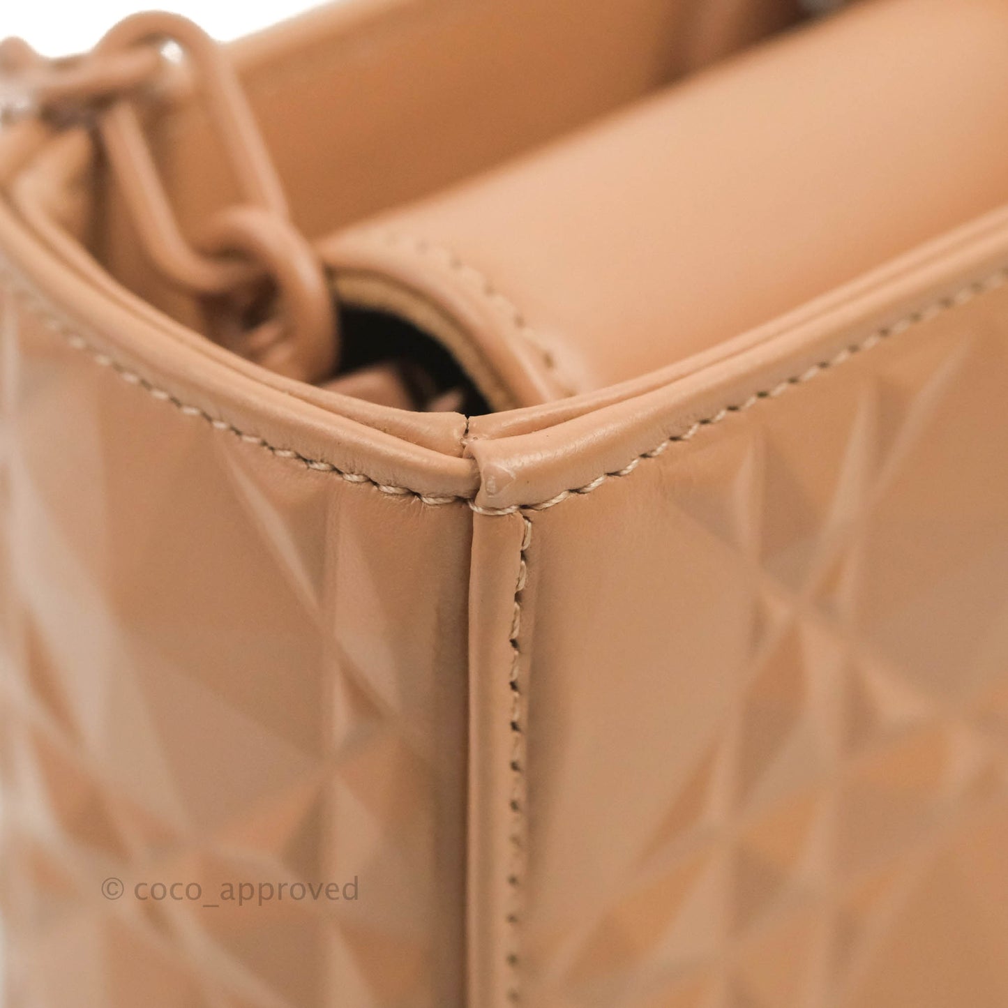 Dior Lady D-Joy Bag Rose Des Vents Cannage Calfskin with Diamond Motif