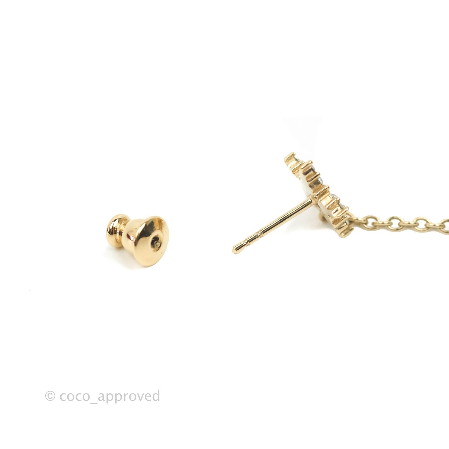 Christian Dior Pearl Crystal Star CD Long Drop Earrings