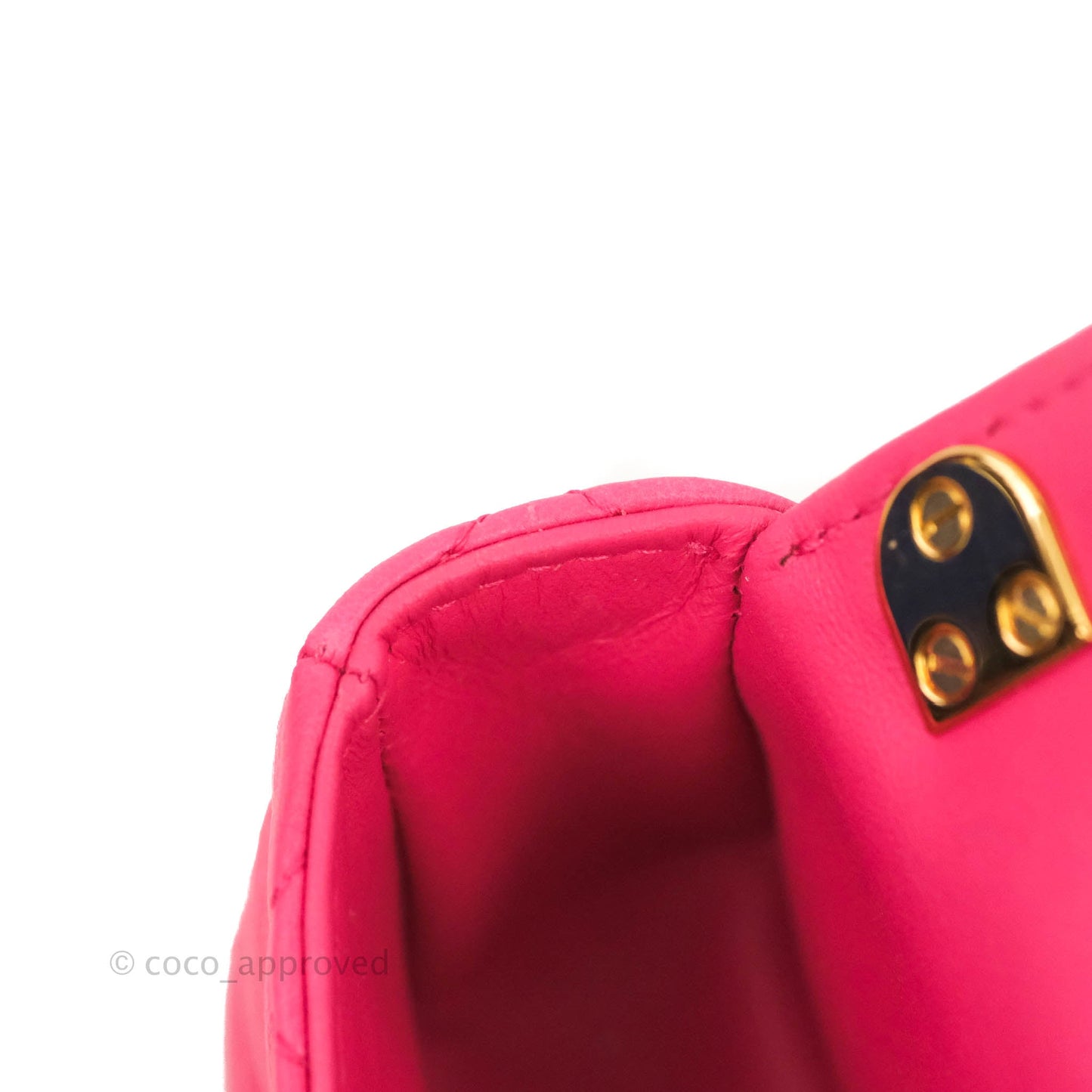 Christian Dior Micro Caro Bag Pink Gold Hardware