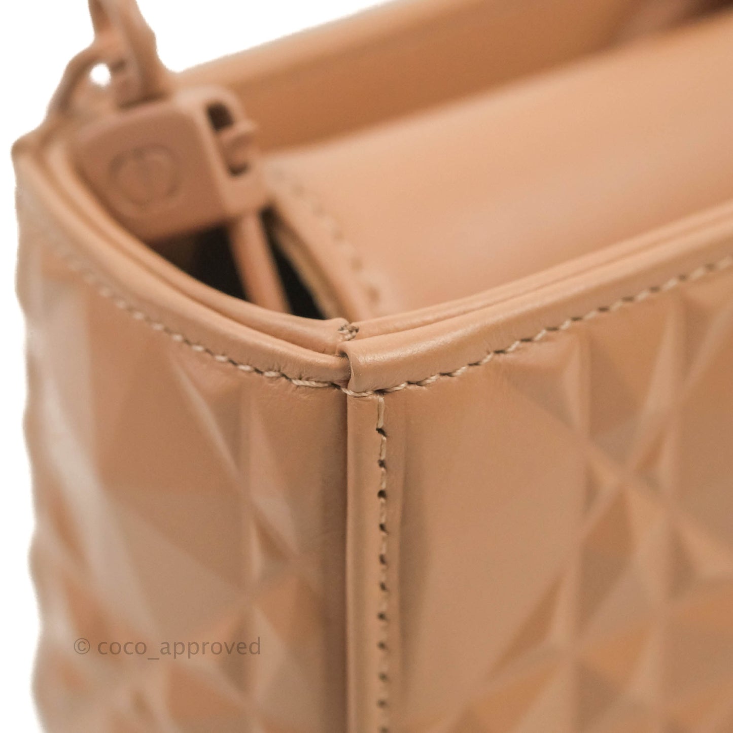 Dior Lady D-Joy Bag Rose Des Vents Cannage Calfskin with Diamond Motif