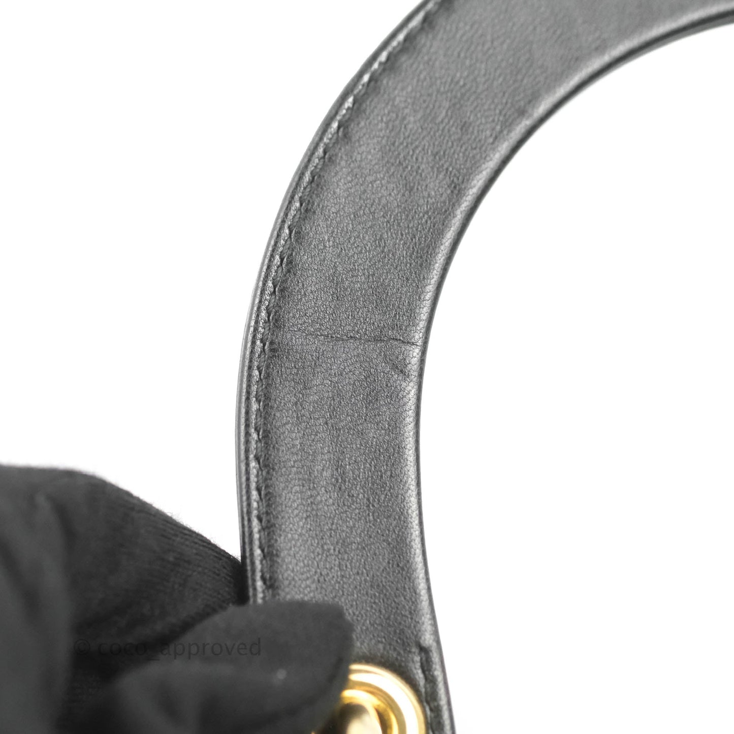 Christian Dior Medium Lady Dior Black Lambskin Gold Hardware