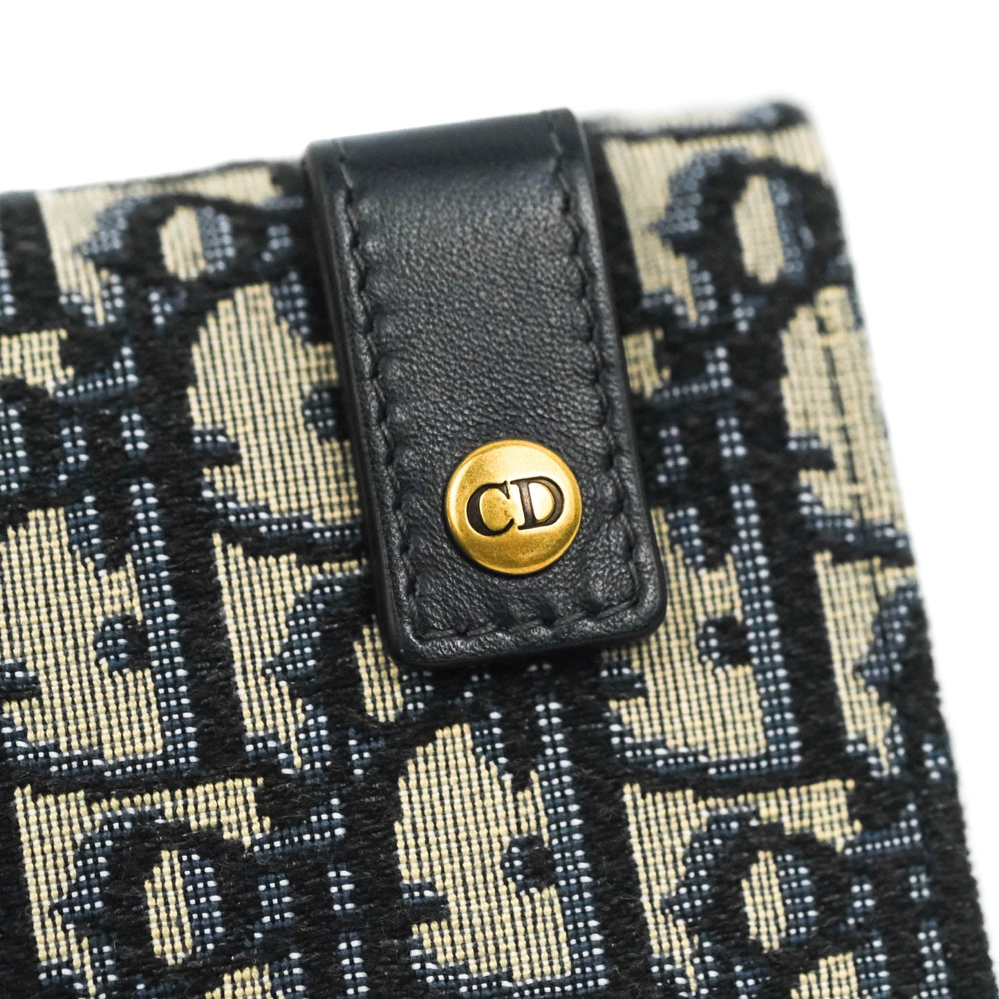 Christian Dior Blue Dior Oblique Jacquard Saddle Belt Pouch