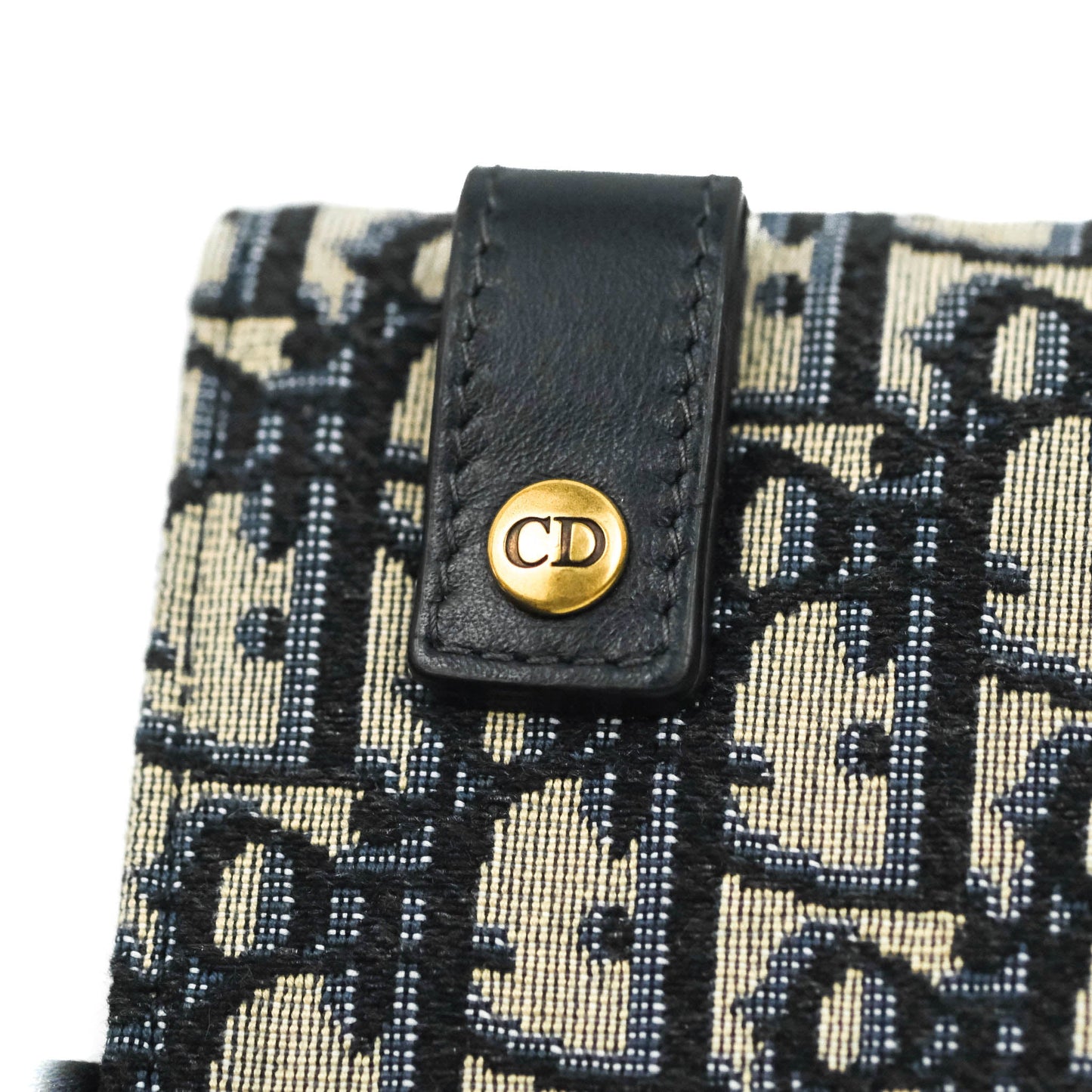 Christian Dior Blue Dior Oblique Jacquard Saddle Belt Pouch