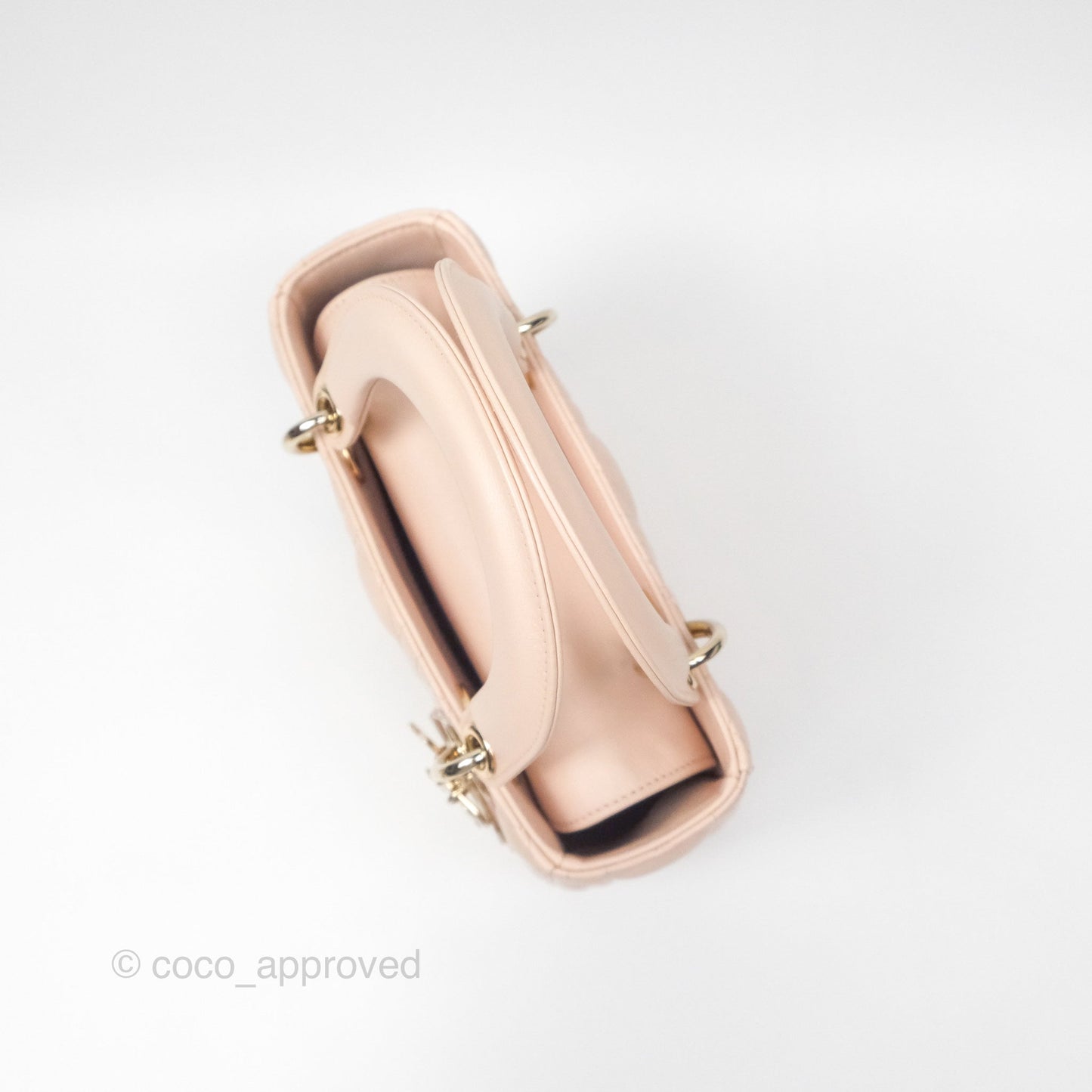 Christian Dior Lambskin My ABCDior Lady Dior Pink Gold Hardware