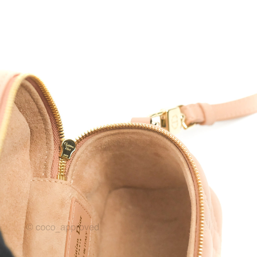 Christian Dior Micro Lady Dior Vanity Case Pink Cannage Lambskin