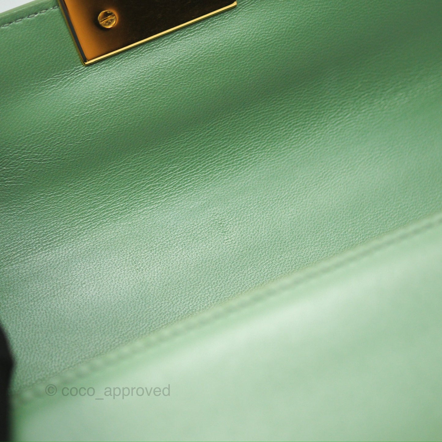 Dior Micro 30 Montaigne Flap Bag Mint Green Smooth Calfskin