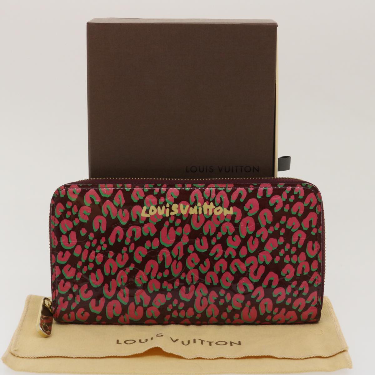 Louis Vuitton Bordeaux Patent leather Portefeuille zippy wallet accessories