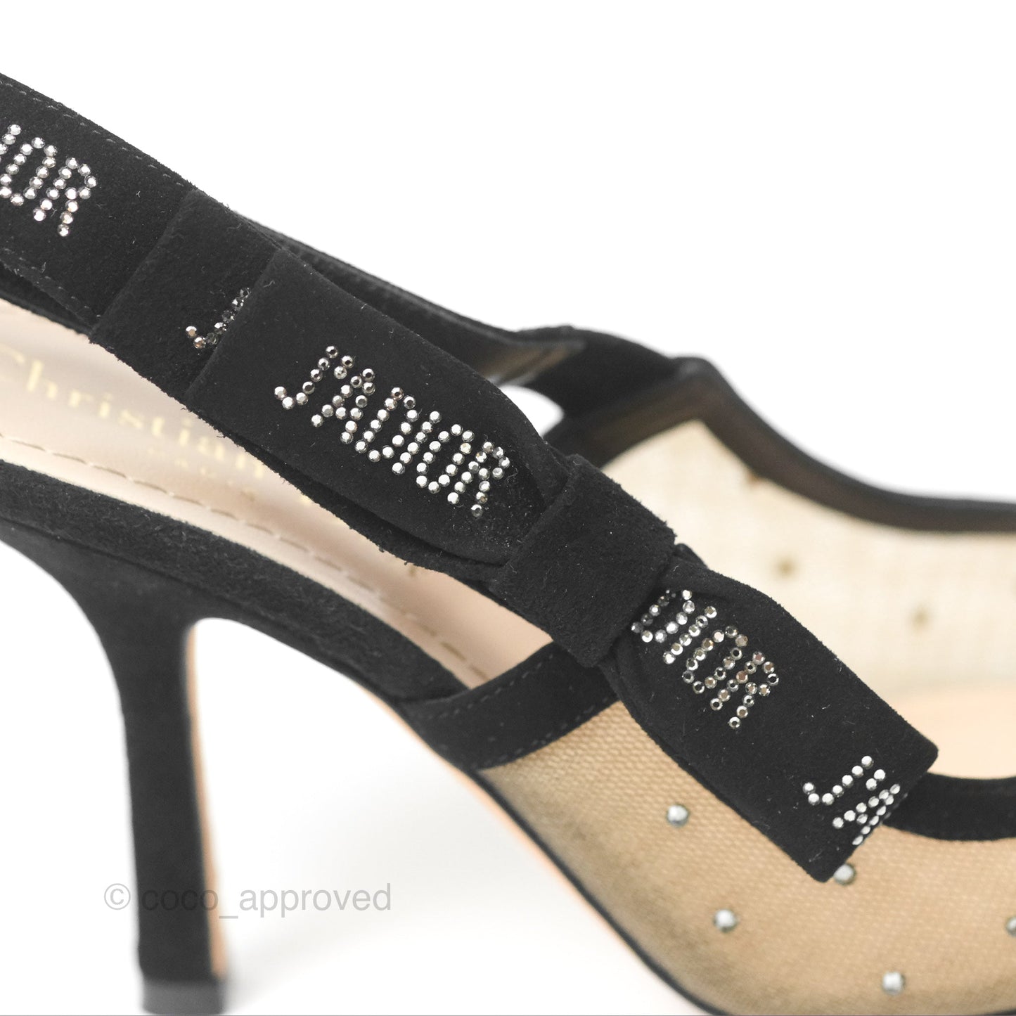 Christian Dior J’adior Polka Dot Slingback Pumps Size 36.5