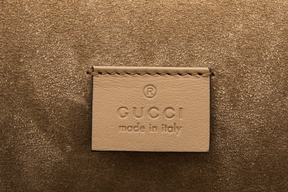 Gucci Dionysus Beige & Ebony GG Monogram Medium Handbag