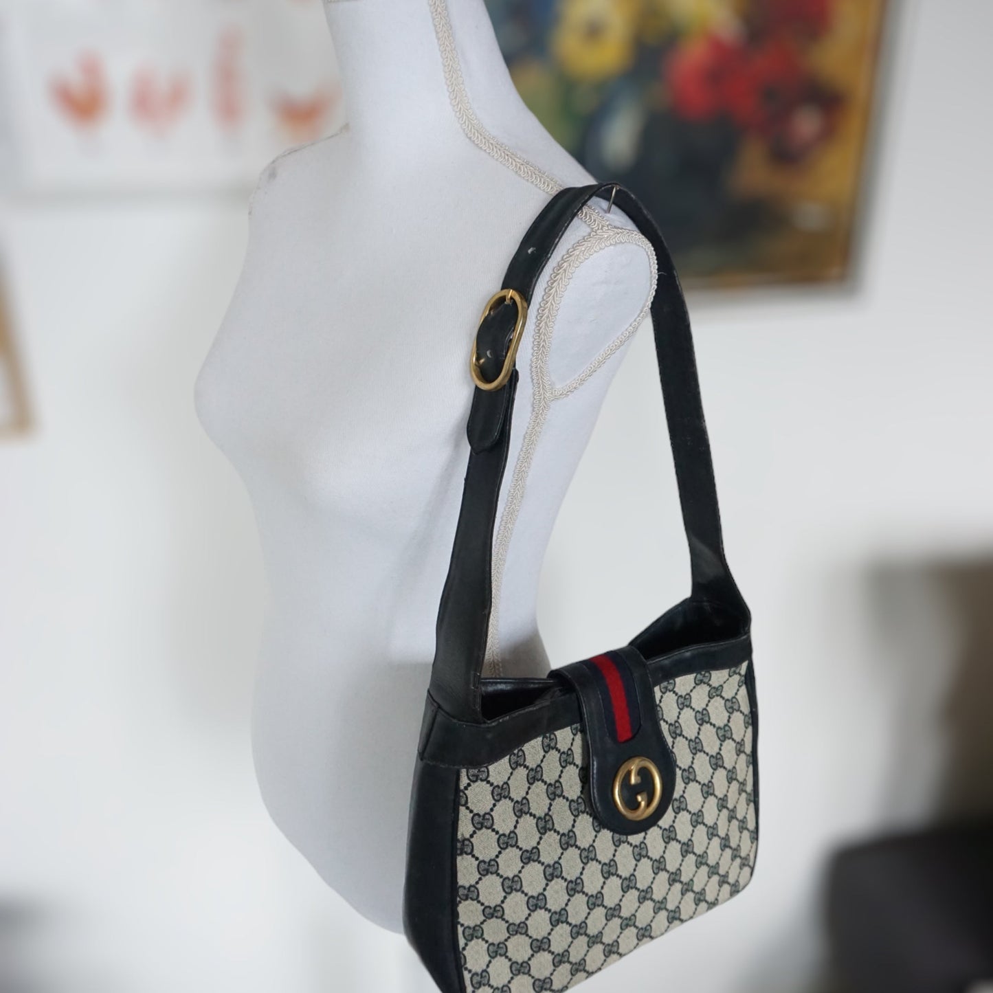 Gucci Læder Skuldertaske
